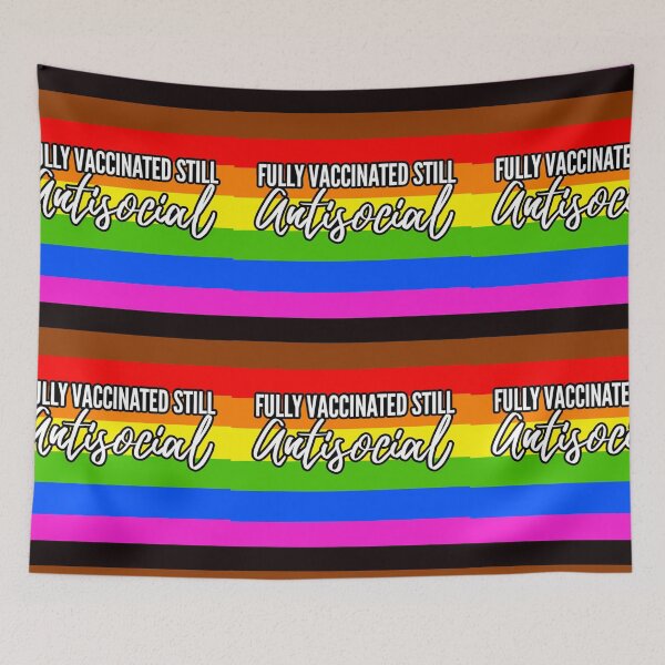Item preview, Fully Vaccinated still Antisocial  designed and sold by GirlClanCo.