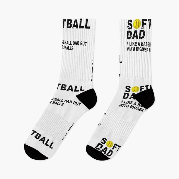 Item preview, Father's Day: Softball Dad like A Baseball but with Bigger Balls designed and sold by ZimbomDesigner.