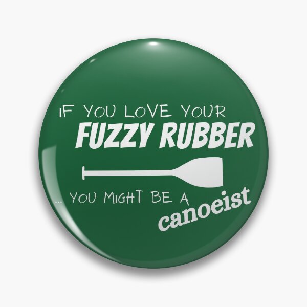 Item preview, Fuzzy Rubber - canoeist  designed and sold by Guide Stickers.