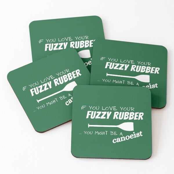 Item preview, Fuzzy Rubber - canoeist  designed and sold by Guide Stickers.