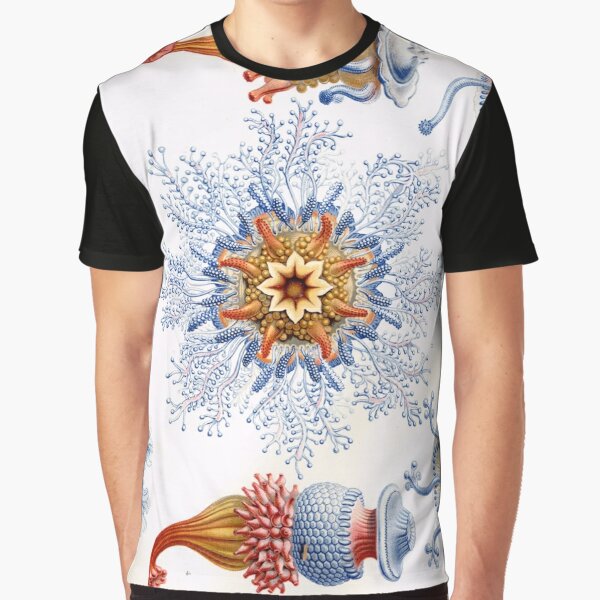 Haeckel Siphonophorae. Siphonophorae is an order of Hydrozoans, a class of marine organisms belonging to the phylum Cnidaria Graphic T-Shirt