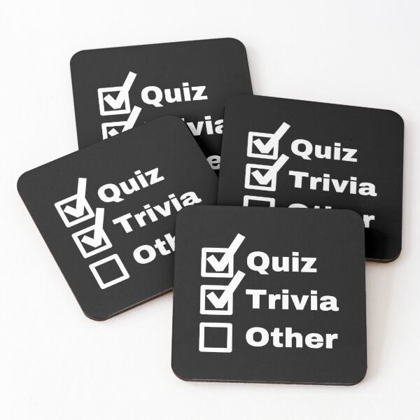 Item preview, Quiz, Trivia, Other (White Text) designed and sold by PaynesPopUpQuiz.