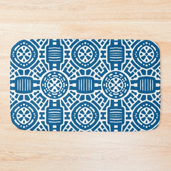 Item preview, Linear Damask Blue designed and sold by oppositedge.