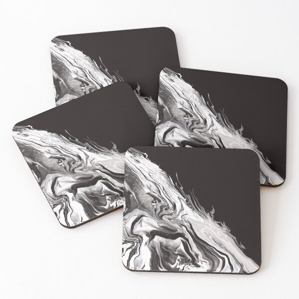 Item preview, Modern abstract painting pattern Design in black white an grey designed and sold by Susanna Schorr.