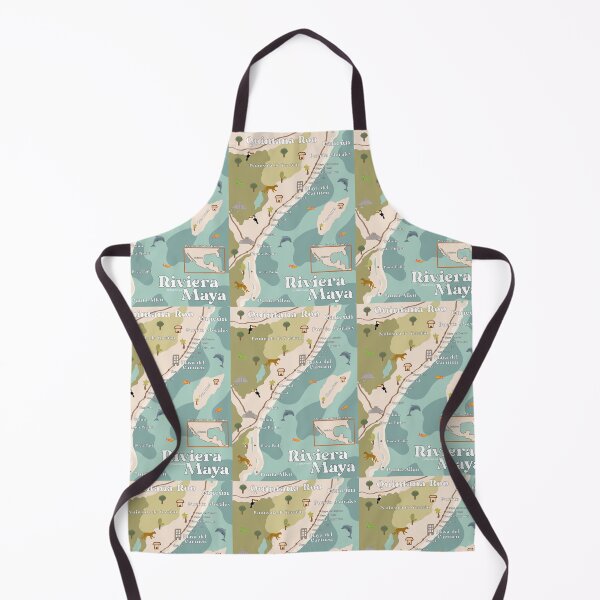 Item preview, Riviera Maya Map designed and sold by SabrinaGold.