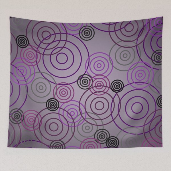 Item preview, Purple Circles Abstract Geometric designed and sold by CasDoodles.