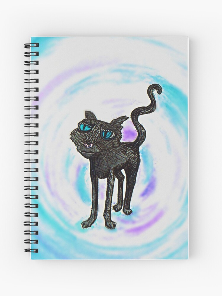 Cuaderno de espiral «El gato de 'Coraline'» de MaggieCreates | Redbubble