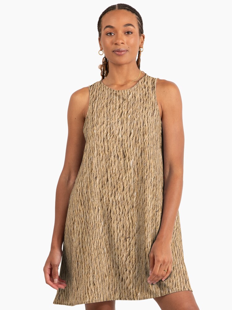 Rough Brown Jute Rope Background Texture" A-Line Dress for Sale by  LashCreations | Redbubble