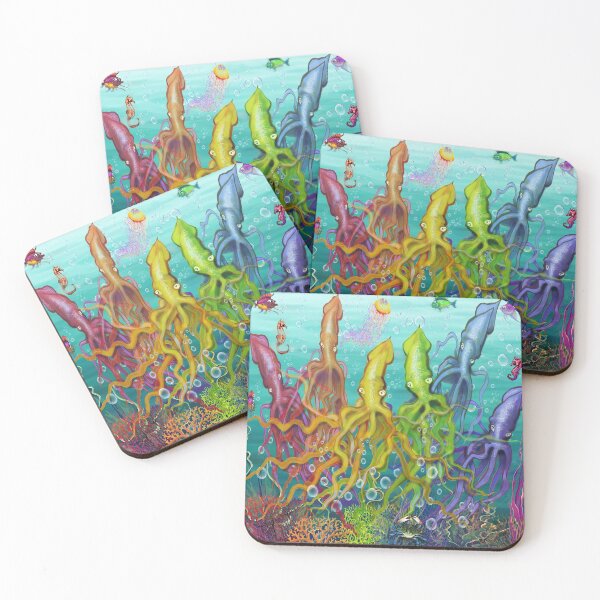 Item preview, Colorful Calamari designed and sold by Kevin Middleton.