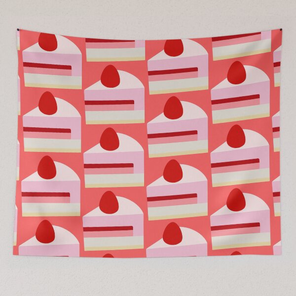 Item preview, Strawberry Cake Slice designed and sold by Nabibibi.