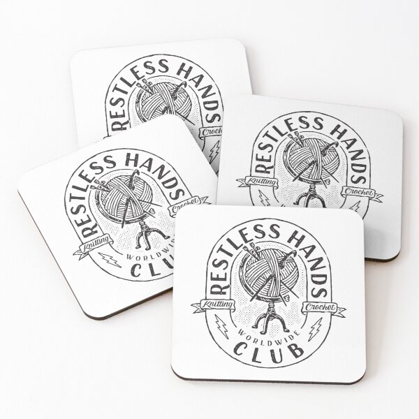 Item preview, Restless Hands Club Black designed and sold by martin-up-north.