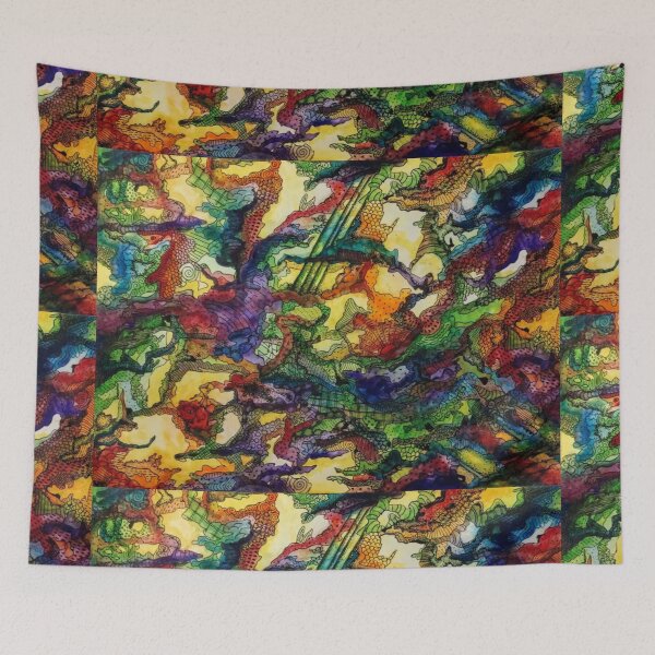 Item preview, Chaotic Color Watercolor Painting designed and sold by sternauticals.