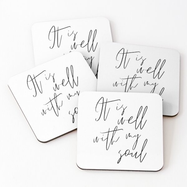 Item preview, It is Well with My Soul (black) designed and sold by The Long's Way Home.