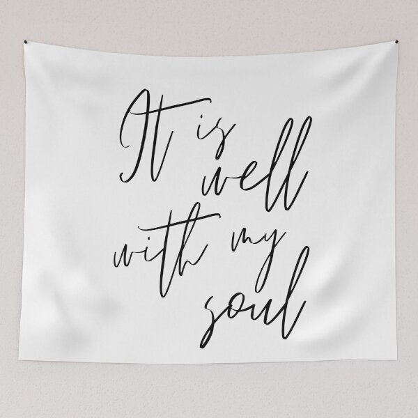 Item preview, It is Well with My Soul (black) designed and sold by The Long's Way Home.