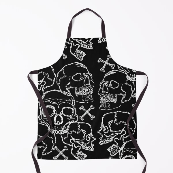 Item preview, White Skull and Bones line art designed and sold by Soumita.