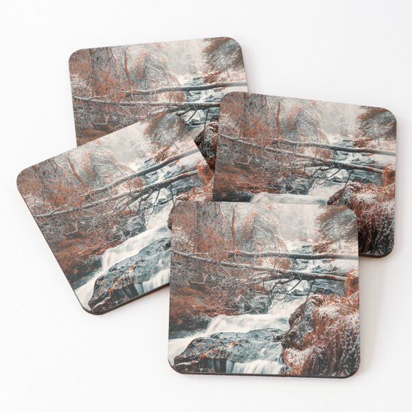 Item preview, First snow in autumn near mountain river designed and sold by Sharitka.
