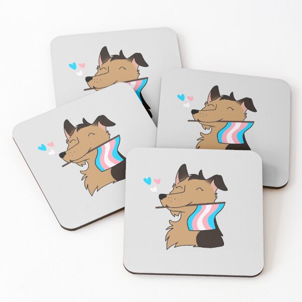 Item preview, Trans Flag German Shepherd designed and sold by JanelleChung.