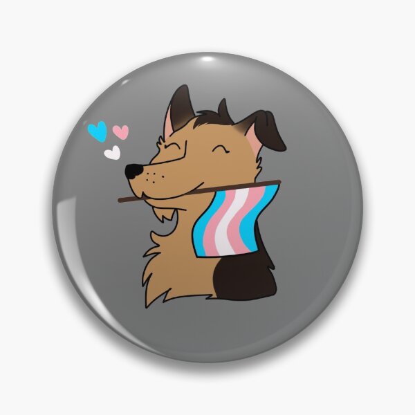 Item preview, Trans Flag German Shepherd designed and sold by JanelleChung.