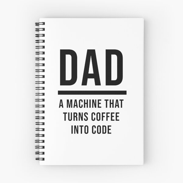 Item preview, Dad: A Machine That Turns Coffee Into Code designed and sold by quoteedesigns.