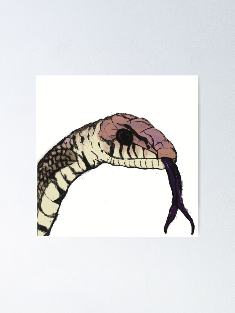 Thumbnail 1 of 3, Poster, Snake Print designed and sold by gingerillust.