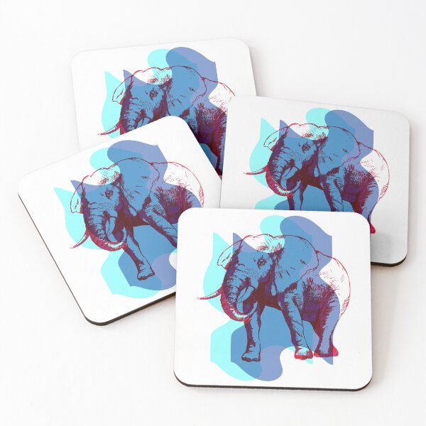 Item preview, Cool Animal - Psychedelic Elephant - Red designed and sold by crazycollective.