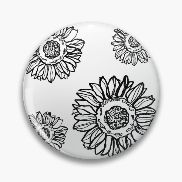 Artikelvorschau, Rapportmuster, minimale Sonnenblume entworfen und verkauft von badlydrawnbabe.