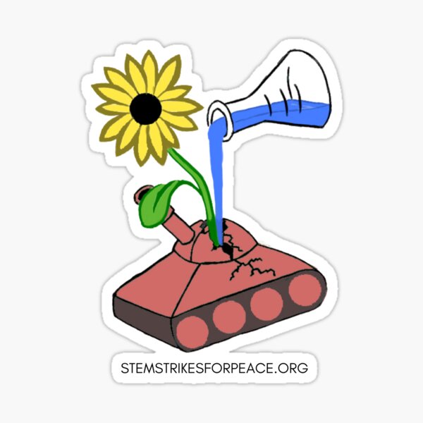 STEM Strikes for Peace Logo Sticker