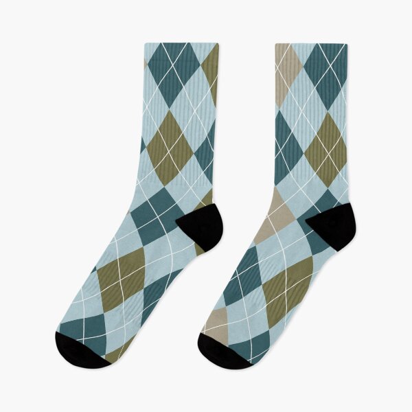 Item preview, Blue green and tan Argyle pattern designed and sold by BLMcreations.