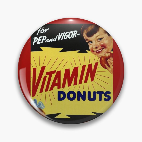Item preview, Funny Antique & Vintage Advertisement for Vitamin Donuts designed and sold by ScienceSource.