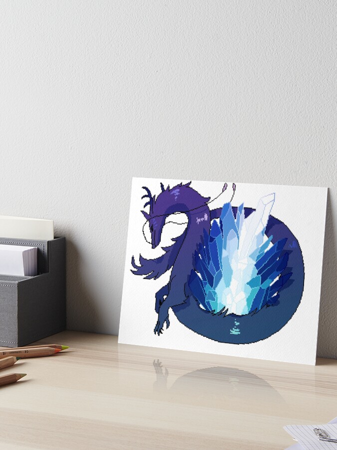 Thumbnail 1 of 2, Art Board Print, Stargender Flag LGBT Pride Dragon (Requested) designed and sold by OceanicScribble.