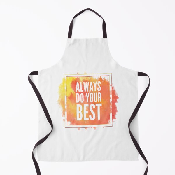 Item preview, Motivational Abstract Design - Always Do Your Best - Today White Hand Written with Orange Yellow Red Triangle Geometric Colored Background designed and sold by WearWolfDesigns.