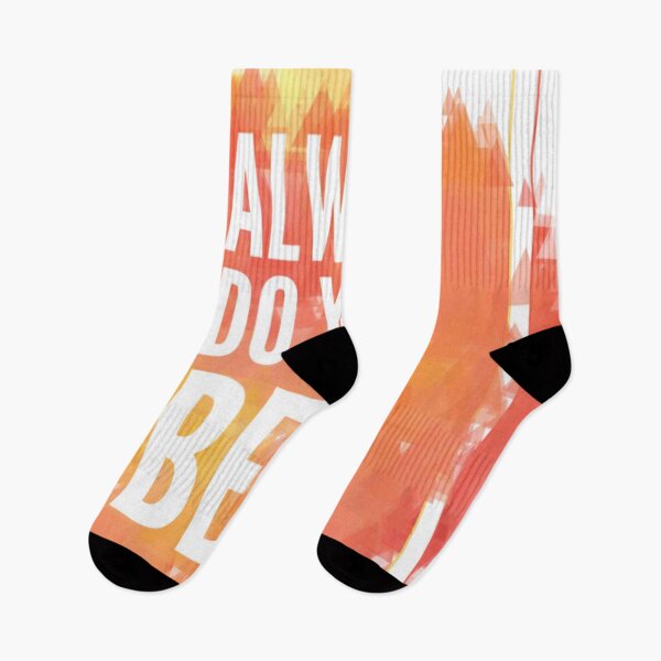Item preview, Motivational Abstract Design - Always Do Your Best - Today White Hand Written with Orange Yellow Red Triangle Geometric Colored Background designed and sold by WearWolfDesigns.