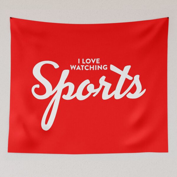 Item preview, "I love watching sports" statement designed and sold by TrueType.