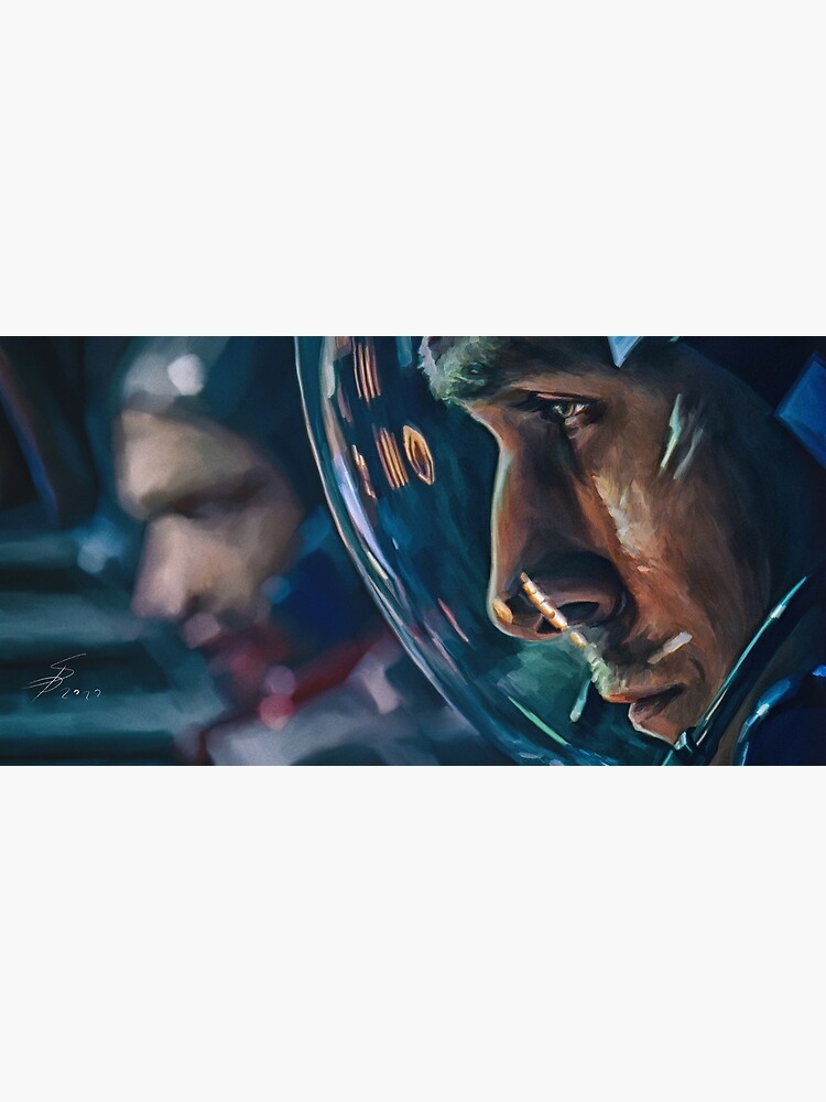 "Ryan Gosling as Neil Armstrong during Apollo 11 launch in First Man