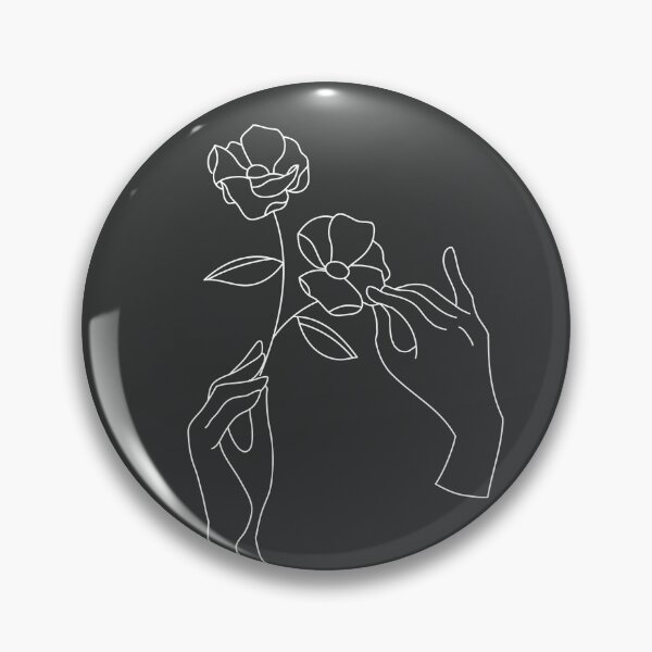 Item preview, Hand and Flower Line Art designed and sold by WhatsaJP.