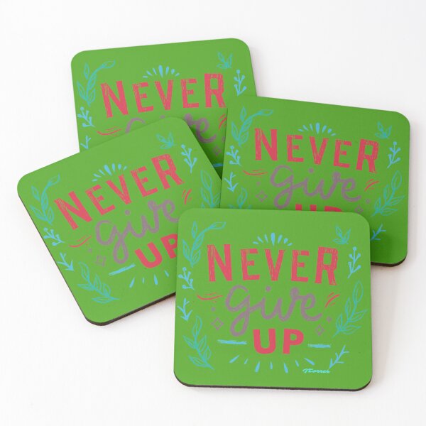 Item preview, Never Give Up designed and sold by LibrosBOOKtique.