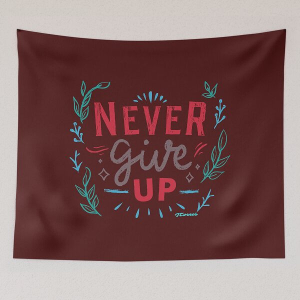 Item preview, Never Give Up designed and sold by LibrosBOOKtique.