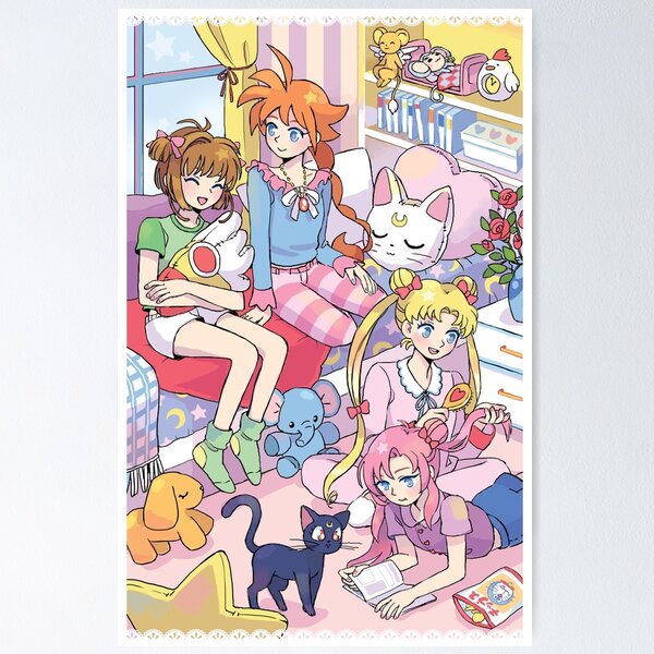 Item preview, Magical Girls Sleepover designed and sold by mojgon.