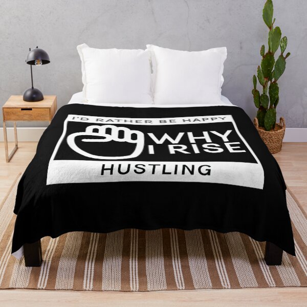 Item preview, I'd Rather Be Happy Hustling - Why I Rise designed and sold by jtechlimitless.