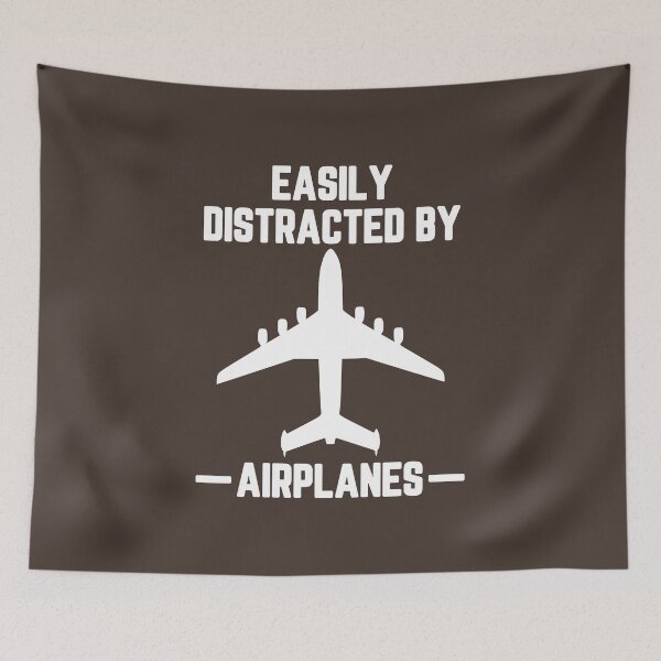 Item preview, Easily Distracted By Airplanes #4 designed and sold by SalahBlt.