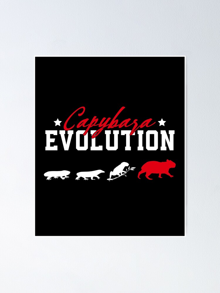 Póster «Evolución del carpincho Capibara roedor capibara» de  besTmanuFacture | Redbubble