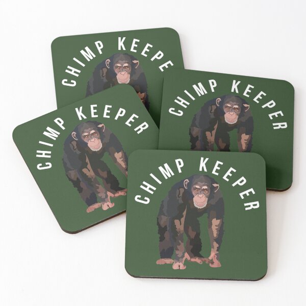 Item preview, C is for Chimp Keeper, Chimp Keeper Design – Dedicated Chimpanzee Care and Wildlife Keeper Artwork designed and sold by PrettylittlepastelUk.