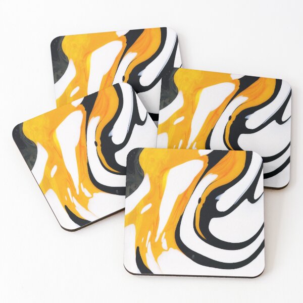 Item preview, Abstract Art Tiger stripes Gold Black Pattern Design designed and sold by luvvvvvit.