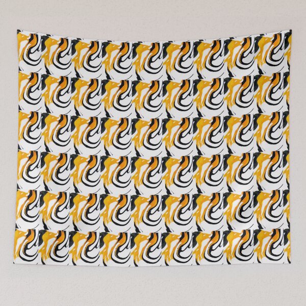Item preview, Abstract Art Tiger stripes Gold Black Pattern Design designed and sold by luvvvvvit.