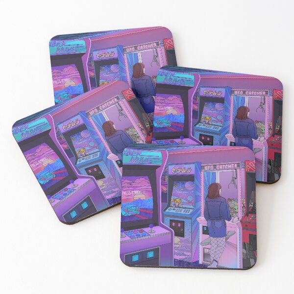 Item preview, Girl at a retro game arcade designed and sold by Sunflow3r.