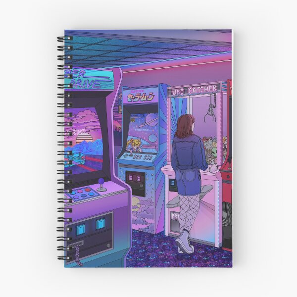 Item preview, Girl at a retro game arcade designed and sold by Sunflow3r.