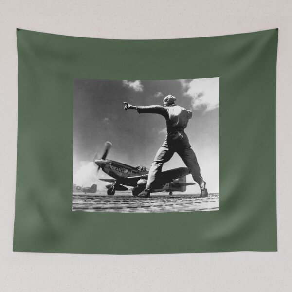 Item preview, World War II American P-51 Mustang Fighter Bomber airplane Taking Off designed and sold by ScienceSource.