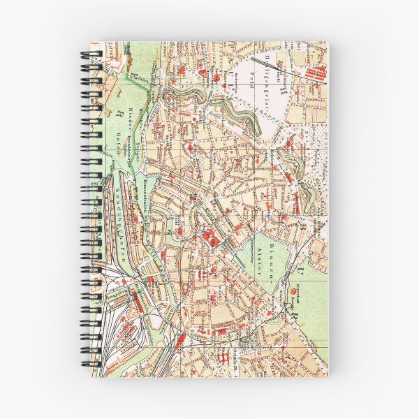 Item preview, Vintage Map of Hamburg Germany (1890) designed and sold by BravuraMedia.