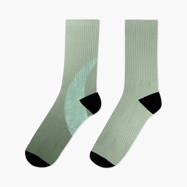 Item preview, Shaded Green Crescent Moon in Gradient Light/Dark Green Sky designed and sold by ShaunSandhu.