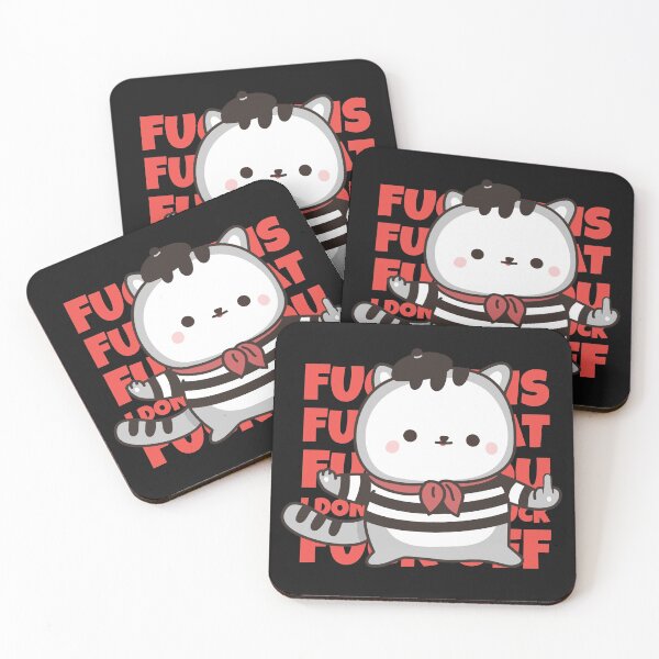 Item preview, french kitty fuck off kawaii cute design designed and sold by PabsCellaneous.